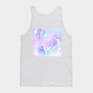 Contemporary Flowing Purple Tank Top